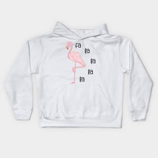 Fa la la la la Flamingo Kids Hoodie